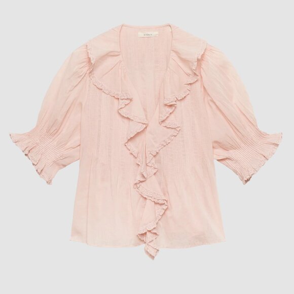 Dôen NWT Henri Blouse in Blush Size M - Picture 2 of 5